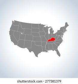 map of Kentucky