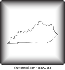 Map Kentucky Stock Vector (Royalty Free) 488007568 | Shutterstock