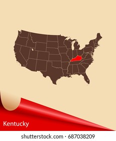 map of Kentucky