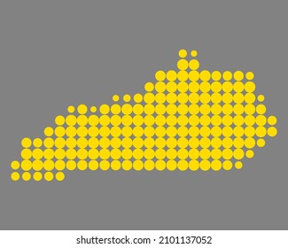 Map of Kentucky on gay