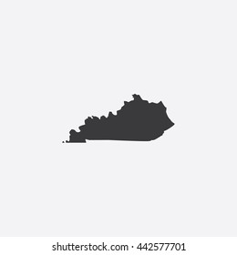 Map of Kentucky Vector Illustration