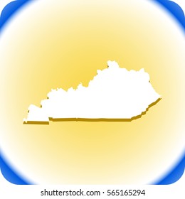 map of Kentucky. vector illustration