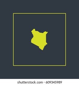 Map of Kenya Vector Illustration

