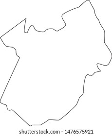 Map of Kershaw County in the state of South Carolina