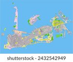 map of Key West, Florida, USA