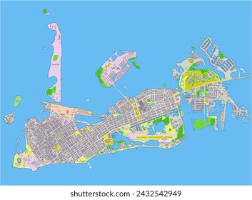 map of Key West, Florida, USA