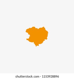 Map of Kharkiv - Ukraine Vector Illustration
