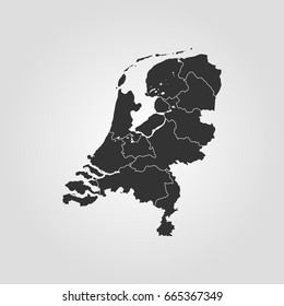 Map Kingdom of the Netherlands