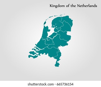 Map Kingdom of the Netherlands