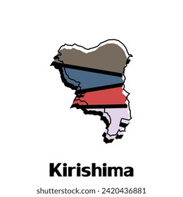 Map of Kirishima City - japan map and infographic of provinces, political maps of Japan, region of Japan for your company