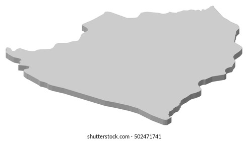 Map - Kirkuk (Iraq) - 3D-Illustration