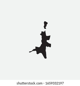 Map of Kolkata - India graphic element Illustration template design
