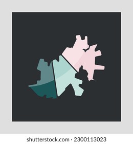 Mapa Del Logotipo Creativo Moderno De Konotop City