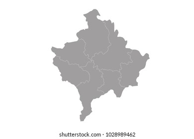 map of kosovo
