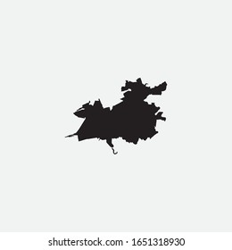 Map of Krasnoyarsk - Russia graphic element Illustration template design
