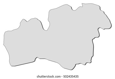 Map - Kronoberg County (Sweden)