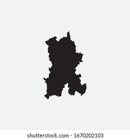 Mapa de Kunming - Elemento gráfico de China Diseño de plantillas de ilustración
