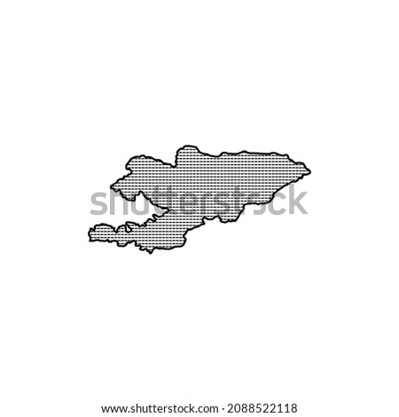 map of Kyrgystan-vector illustration. Free Vector