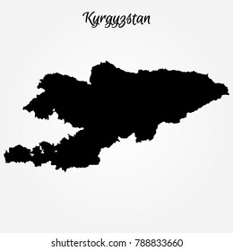 Mapa de Kirguistán