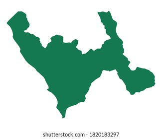 Map of La Libertad on white