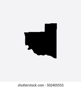 Map of La Pampa Vector Illustration