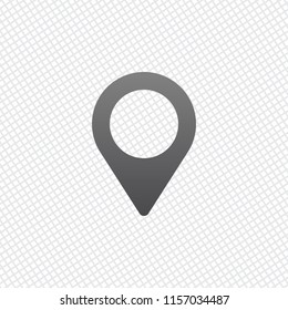 Map label icon. On grid background