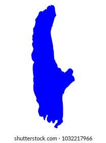 Map of Lake Ammersee
