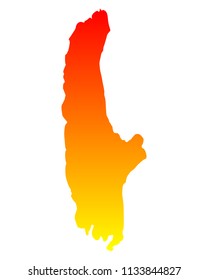 Map of Lake Ammersee
