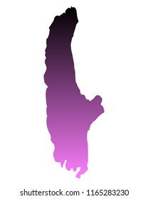 Map of Lake Ammersee