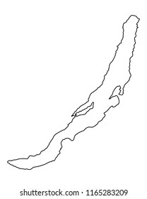 Map of Lake Baikal