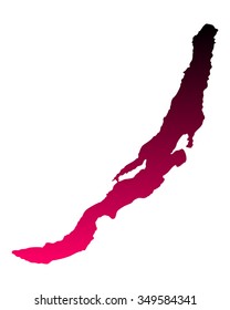 Map of Lake Baikal