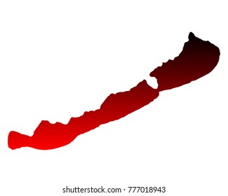 Map of Lake Balaton