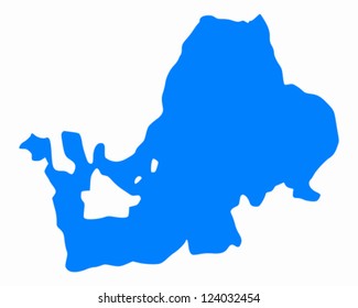 Map of Lake Chiemsee