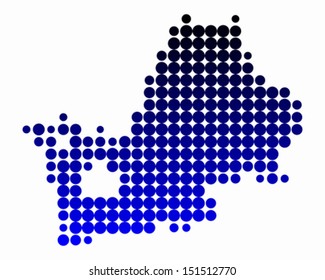 Map of Lake Chiemsee