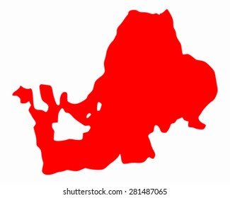 Map of Lake Chiemsee