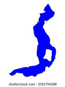 Map of Lake Iseo
