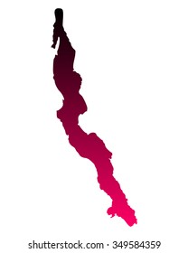 Map of Lake Tanganyika