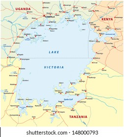 Map Of Lake Victoria