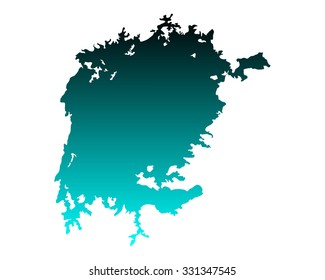 Map of Lake Victoria