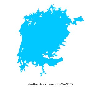 Map of Lake Victoria