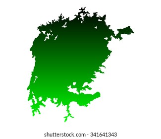 Map of Lake Victoria