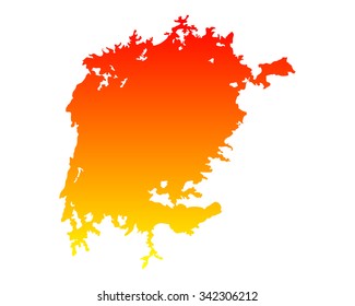 Map of Lake Victoria