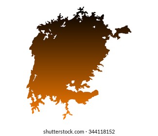 Map of Lake Victoria