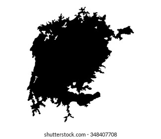 Map of Lake Victoria
