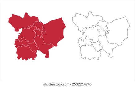 Map of Lakhisarai District district, Lakhisarai District, Bihar State, Republic of India, Government of Bihar, Indian territory, Eastern India, politics, village, tourism