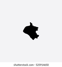 Map of Lambayeque Vector Illustration