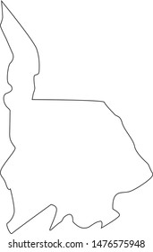 Map of Lancaster County in the state of South Carolina