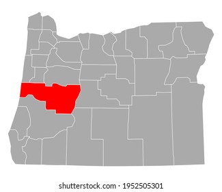 Map of Lane in Oregon on white