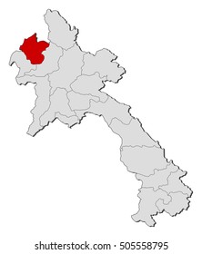 Map - Laos, Luang Namtha