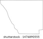 Map of Larimer County in the state of Colorado